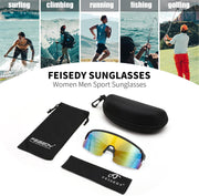 ÉÌƷͼƬ 12 | B0CSDCDBR7 | FEISEDY Cycling Sunglasses for Men Women, Sports Glasses for Youth Running Baseball Shades UV400 Protection B0108