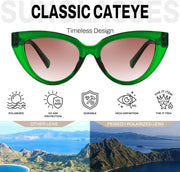 ÉÌƷͼƬ 22 | B0GVF3CZ9N | FEISEDY Cat eye Sunglasses Polarized and Retro Stylish for Women Men B0428