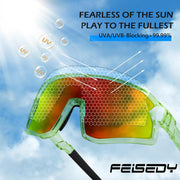 ÉÌƷͼƬ 60 | B0D73JNPNN | FEISEDY Kids Sunglasses Polarized Youth Baseball Sunglasses Sports Cycling Glasses for Boys Girls Age 4-8 B0183