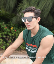 ÉÌƷͼƬ 51 | B0B2836HD6 | FEISEDY Sunglasses for Women Men, Fashion Mirrored Single Lens Shades