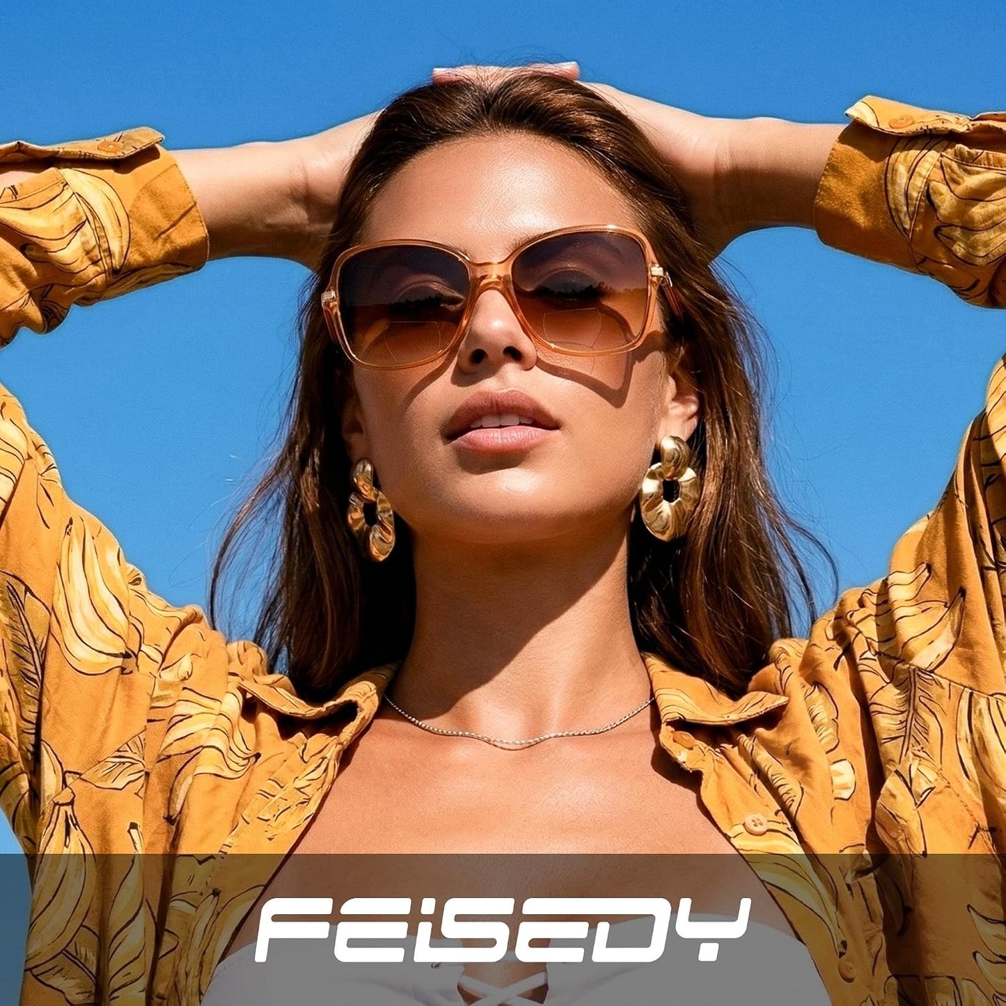 商品图片 18 | B0GT132JWH | FEISEDY Women Bifocal Sunglasses Reader UV400 Protection B0351 | Butterfly Sun Reader, Fashion Outdoor Reading Glasses