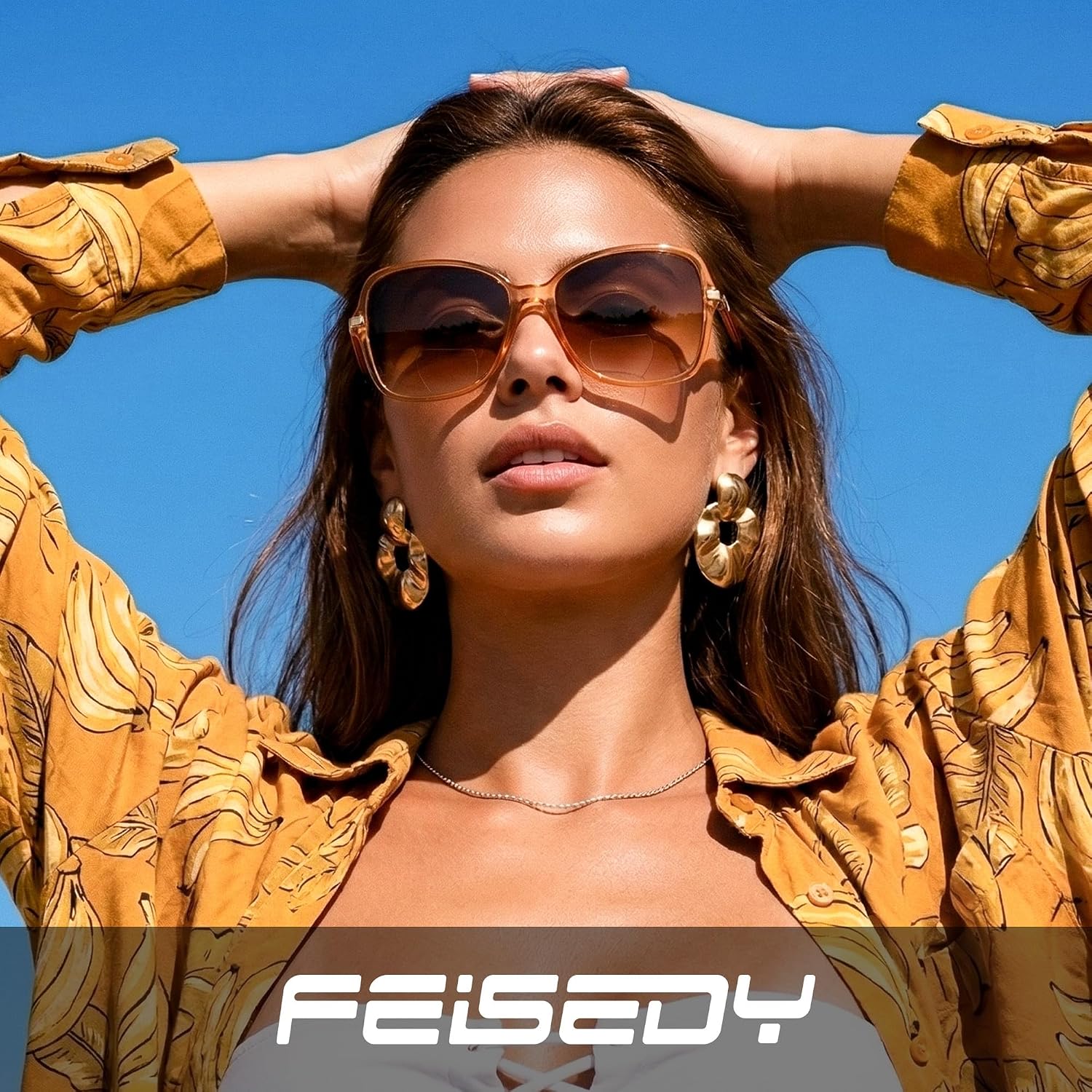 商品图片 18 | B0GT132JWH | FEISEDY Women Bifocal Sunglasses Reader UV400 Protection B0351 | Butterfly Sun Reader, Fashion Outdoor Reading Glasses
