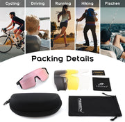 ÉÌƷͼƬ 13 | B0FMRGGCL4 | FEISEDY Polarized Sports Sunglasses for Men Women Youth - Baseball, Running, Cycling UV400 Protection 4 Lenses B0279