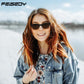 商品图片 16 | B0D7CC769X | FEISEDY Retro Square Sunglasses Women Men Trendy Rectangle Thick Frame Shades Classic Designer Sun Glasses B0198