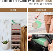 ÉÌƷͼƬ 40 | B0CSFHKMSS | FEISEDY Sunglasses Organizer 5 Slots Travel Glasses Case,Hanging Eyewear Holder Fashionable PU Leather Eyeglass Case B0087