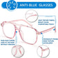 商品图片 27 | B0C6ZZXZ3F | FEISEDY Blue Light Glasses for Women Men Oversized Pilot Lightweight B2866