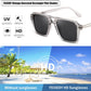 商品图片 16 | B0GVNPDBZQ | FEISEDY Retro Aviator Sunglasses Women Men 70s Trendy Square Shades B0422