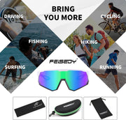 ÉÌƷͼƬ 18 | B0D78XVKSX | FEISEDY Polarized Cycling Glasses Sports Sunglasses, UV400 Protection Baseball Running Glasses for Men Women Youth B0180