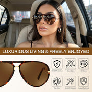 ÉÌƷͼƬ 52 | B0GYVVZBQM | FEISEDY Classic Aviator Sunglasses UV400 Protection for Women Men B0461