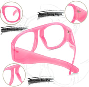ÉÌƷͼƬ 12 | B0BP7FJ44H | FEISEDY Oversized Blue Light Blocking Glasses Women Men Big Plastic Aviator Frame Eyewear Clear Lens Computer Glasses B2371