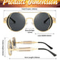 商品图片 25 | B0BD4MSMZQ | FEISEDY Aviator Sunglasses for Men Women Steampunk Round Metal Frame B2351
