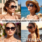 ÉÌƷͼƬ 24 | B0H8N71P98 | FEISEDY Fashion Polarized Sunglasses for Women Butterfly UV400 B0424