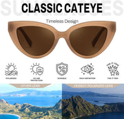 ÉÌƷͼƬ 10 | B0GVF3CZ9N | FEISEDY Cat eye Sunglasses Polarized and Retro Stylish for Women Men B0428