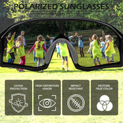 ÉÌƷͼƬ 3 | B0D73JNPNN | FEISEDY Kids Sunglasses Polarized Youth Baseball Sunglasses Sports Cycling Glasses for Boys Girls Age 4-8 B0183