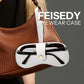 商品图片 10 | B0FMY27LR3 | FEISEDY Sunglass Case, 2Pcs Soft Leather Eyeglass Cases for Women | Slim Portable Glasses Holder, with Button-Closure Wrist Strap for Travel & Outdoor B0308