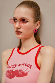 ÉÌƷͼƬ 22 | B0CY2Q4VW1 | FEISEDY Rimless Sunglasses Y2K Retro Small Narrow Rectangle Shades B2643