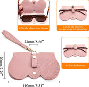 ÉÌƷͼƬ 24 | B0CFPRPTDG | FEISEDY 2Pack Soft Leather Sunglass Bag, Portable Holder Eyeglasses Case