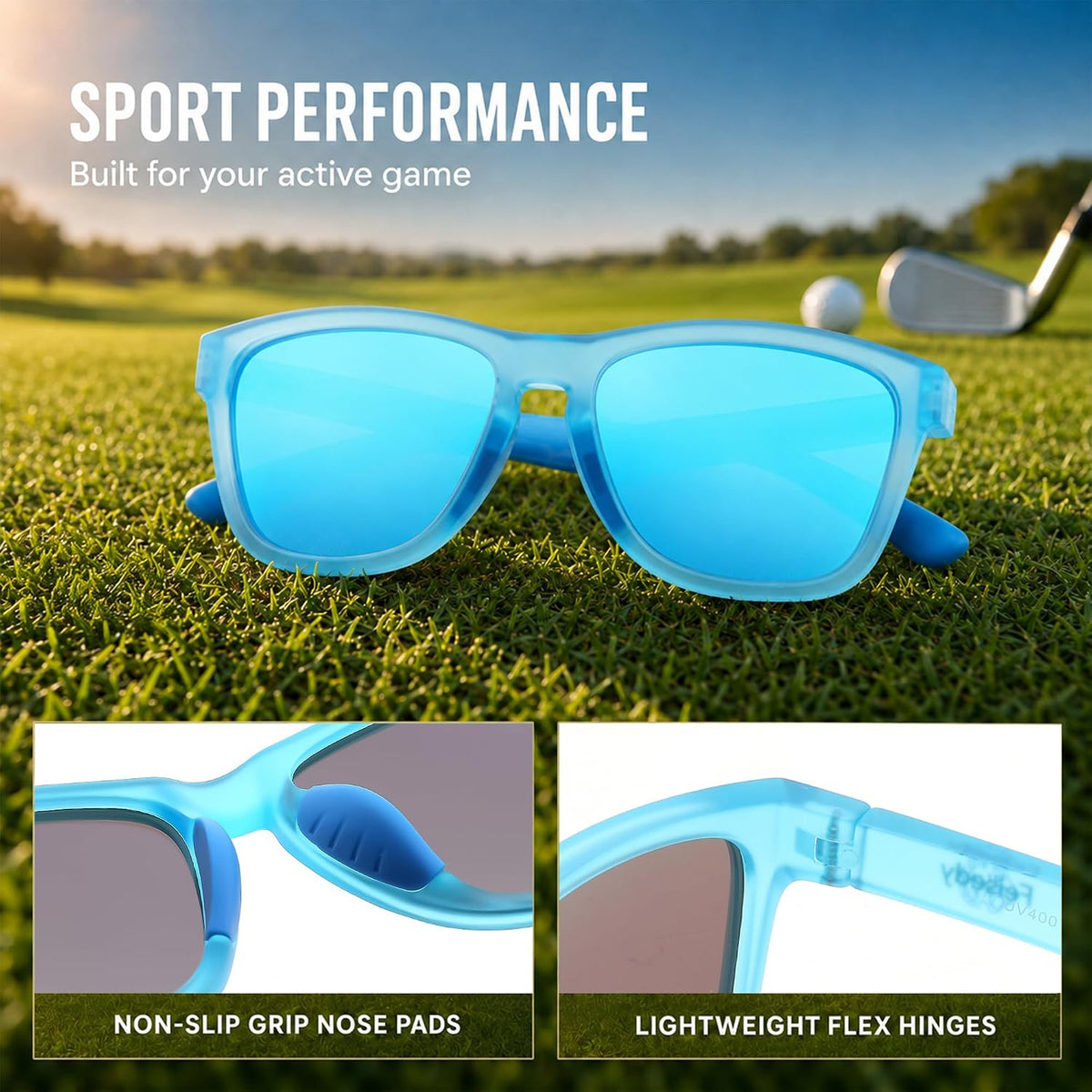 商品图片 36 | B0HFJF1ZXG | FEISEDY Polarized Sunglasses Women Men Sports Lightweight Sun Glasses B1423