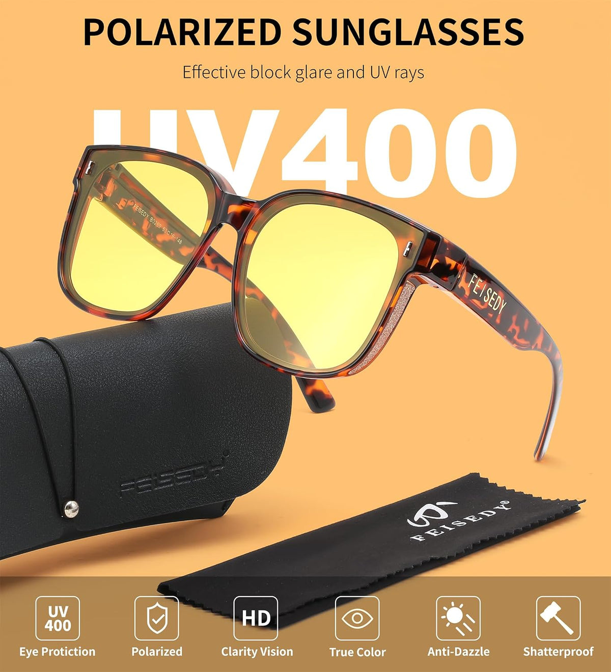 ÉÌƷͼƬ 61 | B0DS5D4WB4 | FEISEDY Sunglasses That Fit Over Glasses for Women Men UV400 B0269