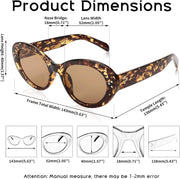 ÉÌƷͼƬ 13 | B0B2W7SH52 | FEISEDY Y2k Oval Sunglasses Womens Thick Bold Retro Clout Goggles Round Cateye Shades B2313