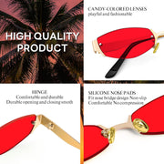 ÉÌƷͼƬ 11 | B0CHYTCP8J | FEISEDY Retro Oval Sunglasses Women Men Y2K Fashion Designer Cosplay Glasses Party Accessories B2376