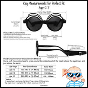 ÉÌƷͼƬ 8 | B0CQBTQZFP | FEISEDY Baby Polarized Round Sunglasses Flexible Rubber Shades with Strap for Infant Toddler Newborn Age 0-24 Months B0060