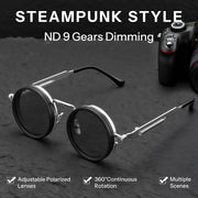 ÉÌƷͼƬ 10 | B0FK1DDVSV | FEISEDY Adjustable Sunglasses Polarized Men, Round Metal ND Filter B1400