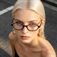 商品图片 24 | B0DKNKBFBX | FEISEDY Y2K Retro Oval Nerd Blue Light Glasses for Women B0258