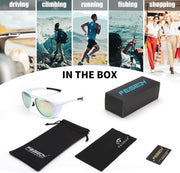 ÉÌƷͼƬ 12 | B0CT5M1L9R | FEISEDY Polarized Aviator Sunglasses Men Women Oversized Round Steampunk Sunglasses Side Shield Goggles B0095