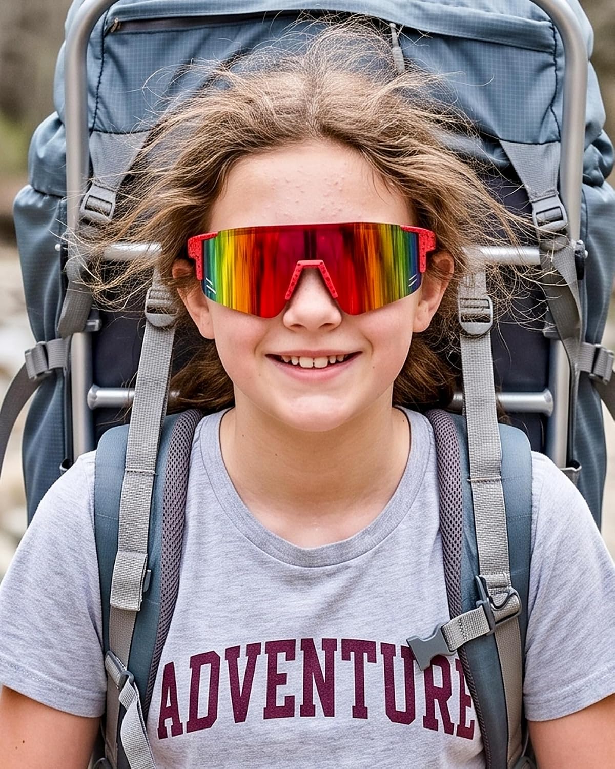 ÉÌƷͼƬ 84 | B0CCJ9N8C5 | FEISEDY Kids Sports Sunglasses UV400 for Youth, Ages 8-16 B0048