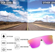 ÉÌƷͼƬ 46 | B0B2836HD6 | FEISEDY Sunglasses for Women Men, Fashion Mirrored Single Lens Shades