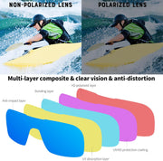 ÉÌƷͼƬ 29 | B0CWTZ9491 | FEISEDY Fashion Polarized Sunglasses Oversized One Piece Reflective Lens Sports Sun Glasses B0122