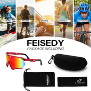 ÉÌƷͼƬ 15 | B0FL29WPXL | FEISEDY Sports Sunglasses for Men Women Youth Baseball Cycling Running Softball Biking Glasses B0305