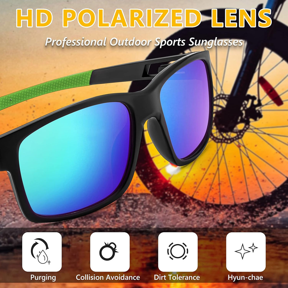 ÉÌƷͼƬ 4 | B0B2RDWVNL | FEISEDY Polarized Sunglasses Men Women Driving Cycling Running Golf Sports Glasses Lightweight TR90 Frame B2915
