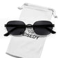 Black Frame + Grey Lens / 54 Millimeters | B0GY48WHQQ | FEISEDY Women and Men UV400 Protection Sunglasses, Polygon Square Metal Frame Retro Stylish Shades B0452