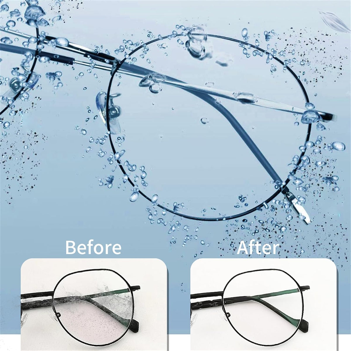 商品图片 3 | B0CRKS8WBB | Ultrasonic Jewelry Cleaner Machine 22OZ Glasses Cleaner, Household 48Khz Sonic Cleaner with 2 Timer Modes, for Glasses, Rings, Watch, Jewelry, Silver