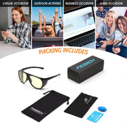 ÉÌƷͼƬ 13 | B0FCFQMV1Z | FEISEDY Yellow Lens Gaming Glasses Blue Light Glasses for Woman Men Computer Gamer Eyeglasses Anti Eyestrain Glare G0095