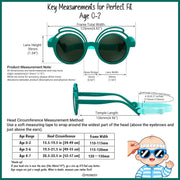 ÉÌƷͼƬ 31 | B0CQBTQZFP | FEISEDY Baby Polarized Round Sunglasses Flexible Rubber Shades with Strap for Infant Toddler Newborn Age 0-24 Months B0060