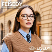 ÉÌƷͼƬ 2 | B0FZTF9RDP | FEISEDY Blue Light Glasses for Women Men TR90 Computer Phone Gaming B0370