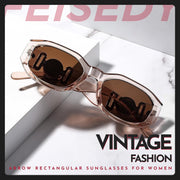 ÉÌƷͼƬ 35 | B0B5V7T75J | FEISEDY Retro Trendy Rectangle Sunglasses Women Men Narrow Shades B2322