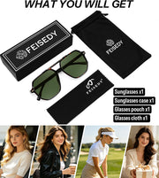 ÉÌƷͼƬ 43 | B0H71K72HH | FEISEDY Retro Aviator Sunglasses for Women Men 70s Square Sun Glasses B0281