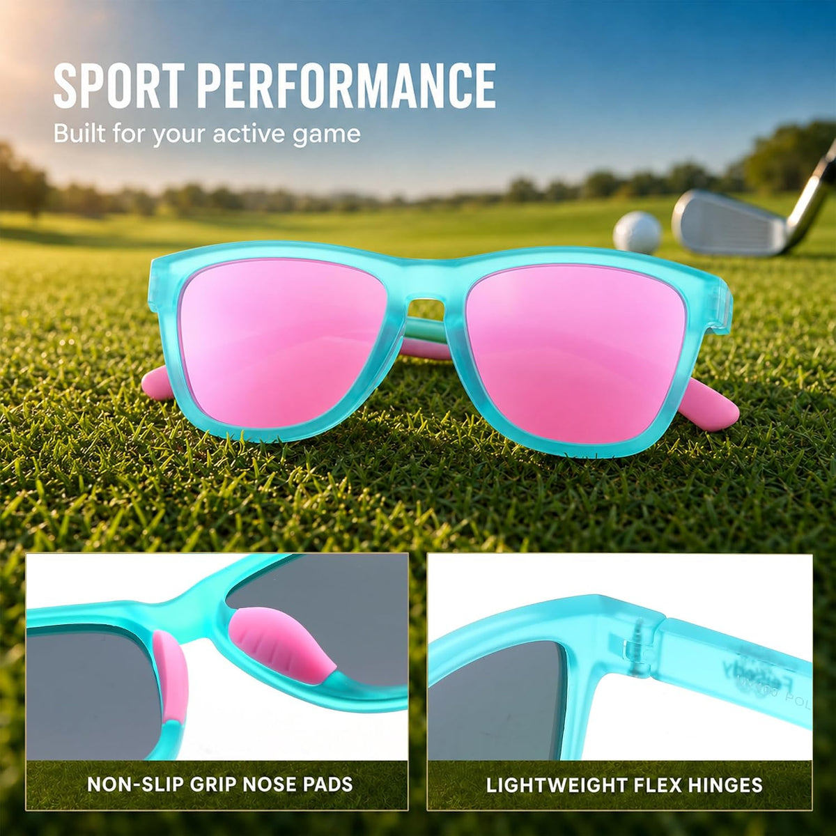 商品图片 19 | B0HFJF1ZXG | FEISEDY Polarized Sunglasses Women Men Sports Lightweight Sun Glasses B1423