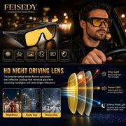 ÉÌƷͼƬ 4 | B0H2Z4Q1KM | FEISEDY Fit Over Glasses Polarized Sunglasses for Men Women B0456