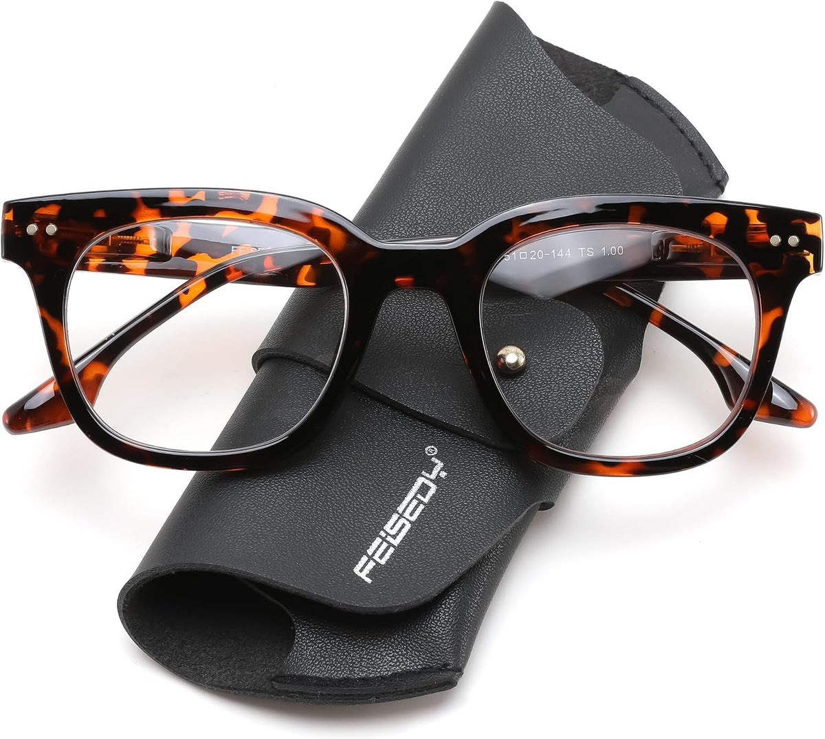 Tortoise / Square / 2.0 x | B0HCTMH4FC | FEISEDY Blue Light Blocking Reading Glasses for Women Men B0401
