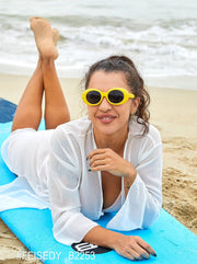 ÉÌƷͼƬ 11 | B074H8KFSZ | FEISEDY Sunglasses White Oval Clout Goggles for Women Men Retro Round Trendy Rimmed Clueless Costume Frame B2253