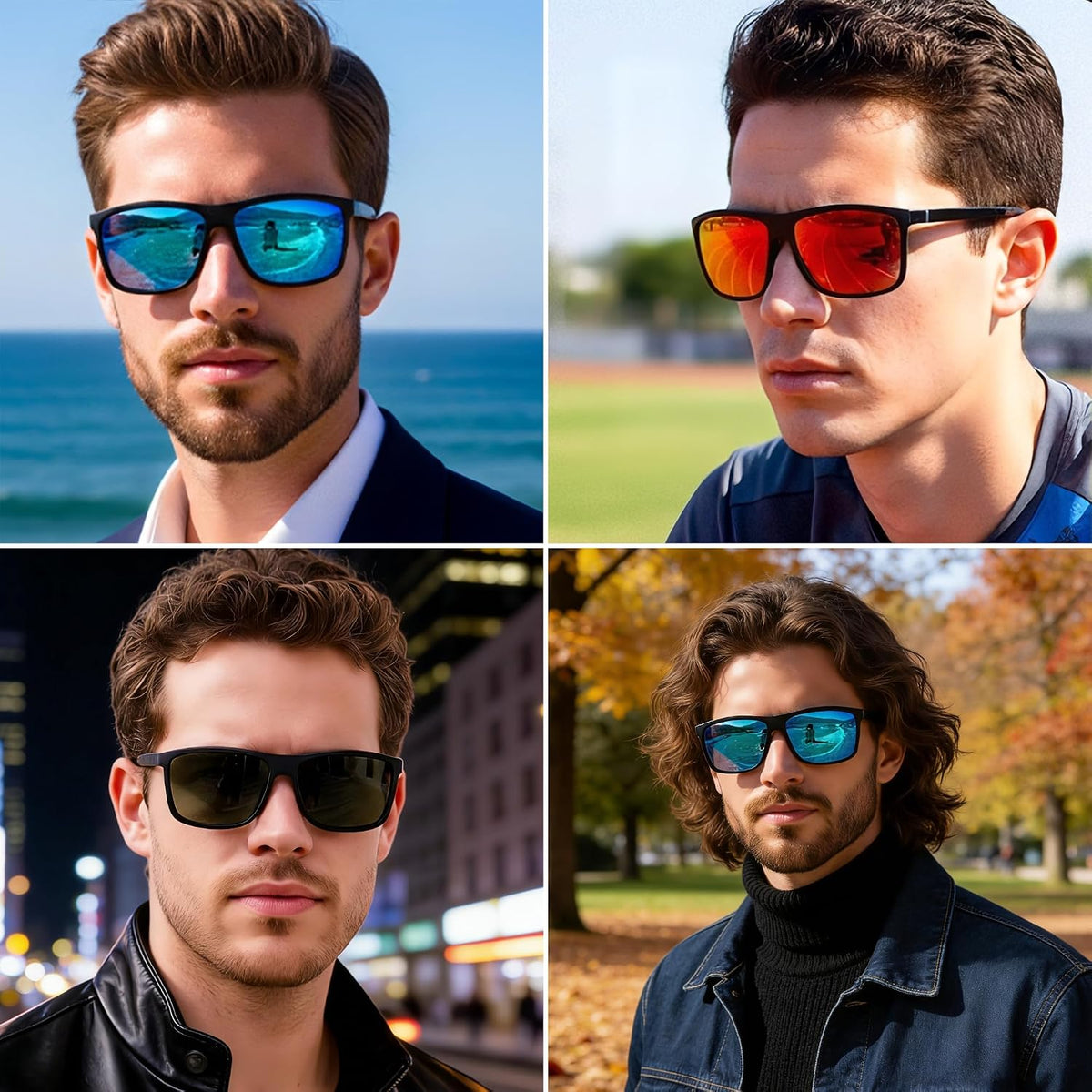 ÉÌƷͼƬ 16 | B0FPM4P9VL | FEISEDY Square Polarized Sunglasses For Men Women B0322