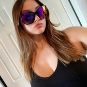 ÉÌƷͼƬ 34 | B09LTWN7GK | FEISEDY Cat Eye Sunglasses Polarized for Women Men£¬Rimless Mirrored Sunglasses, Oversized, Trendy Retro Sun Glasses B2796