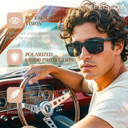 ÉÌƷͼƬ 2 | B0H1W4CQTC | FEISEDY Square Polarized Sunglasses for Men Women Lightweight B0441