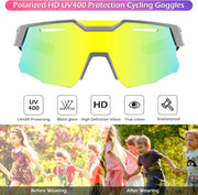 ÉÌƷͼƬ 24 | B0D78P6WRV | FEISEDY Kids Teens Baseball Polarized Sunglasses Sports Cycling Glasses for Youth Boys Girls Age 8-16 B0157
