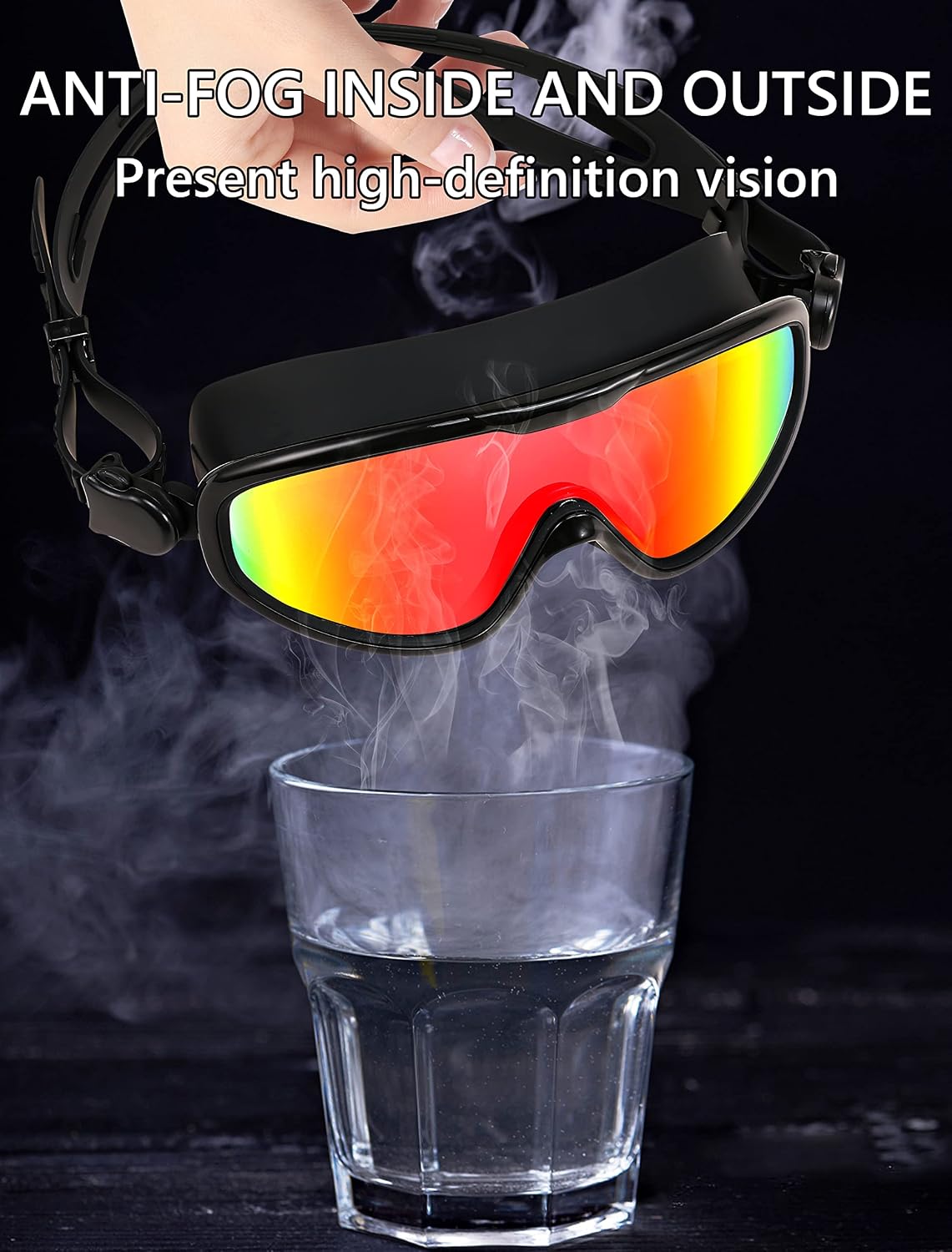 商品图片 6 | B0BWF3RZK7 | FEISEDY Swim Goggles No Leaking Anti-Fog Pool Goggles Swimming Goggles Adult Men Women Youth, 180° Clear Vision UV400 B2389